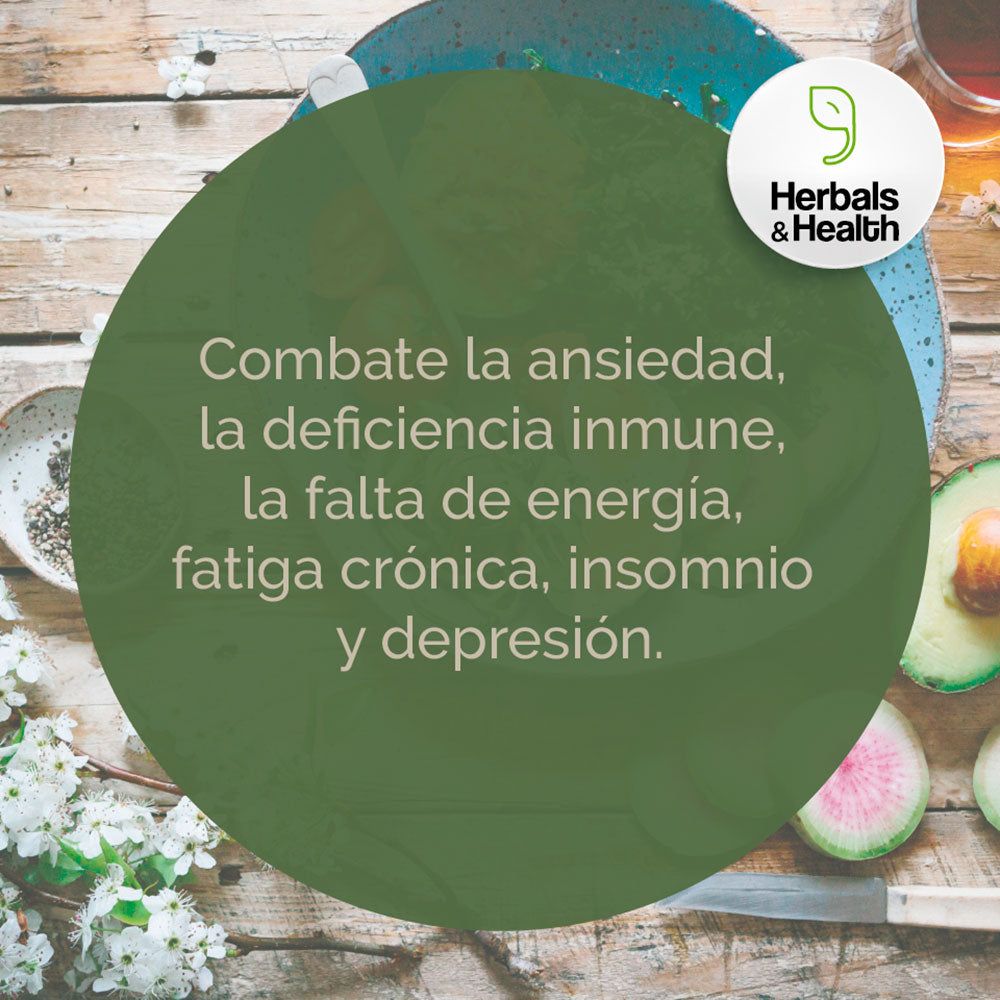 SHWAGANDHA HERBALS & HEALTH – 60 CÁPSULAS PURAS