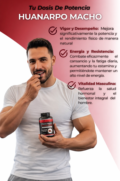 Maca Negra + Huanarpo Macho – Energía y Potencia Natural