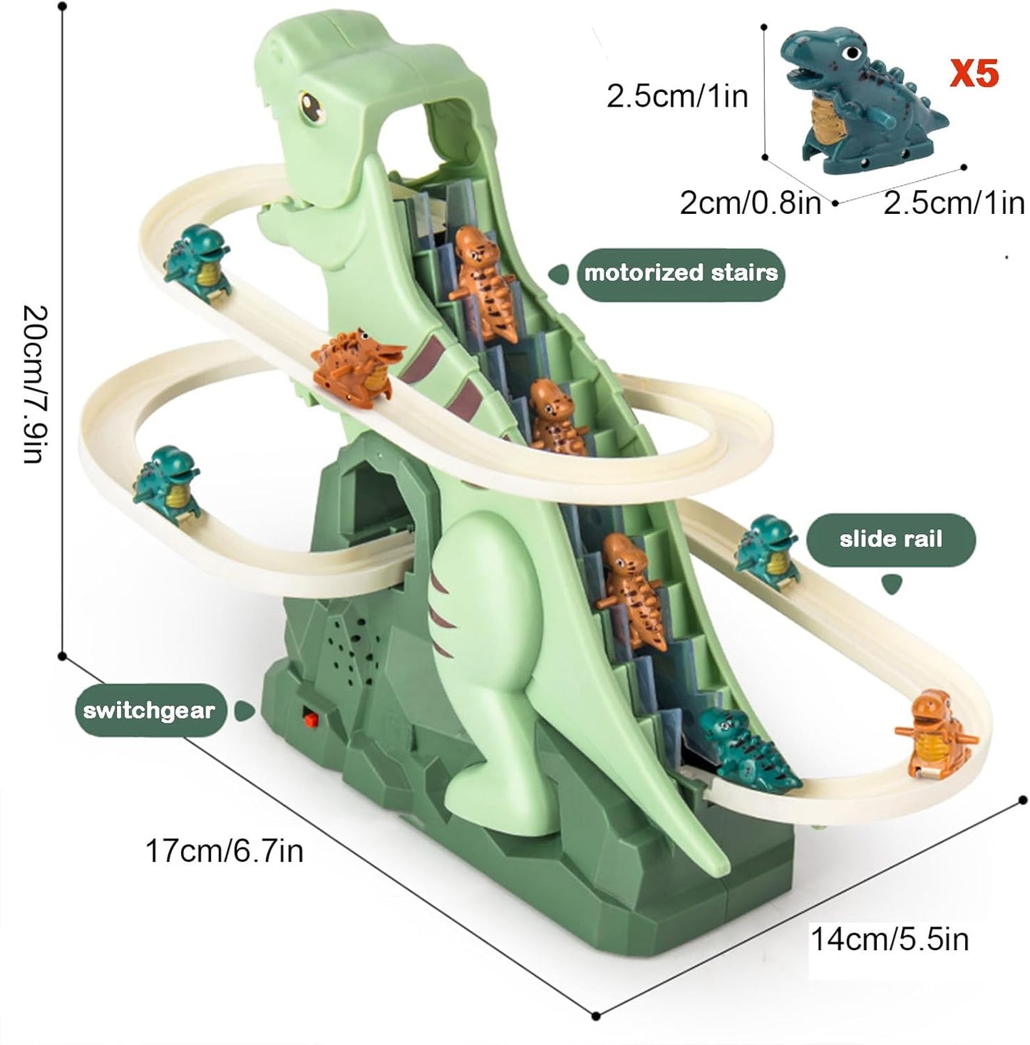 TOBOGAN ESCALADA DE DINO - BAR