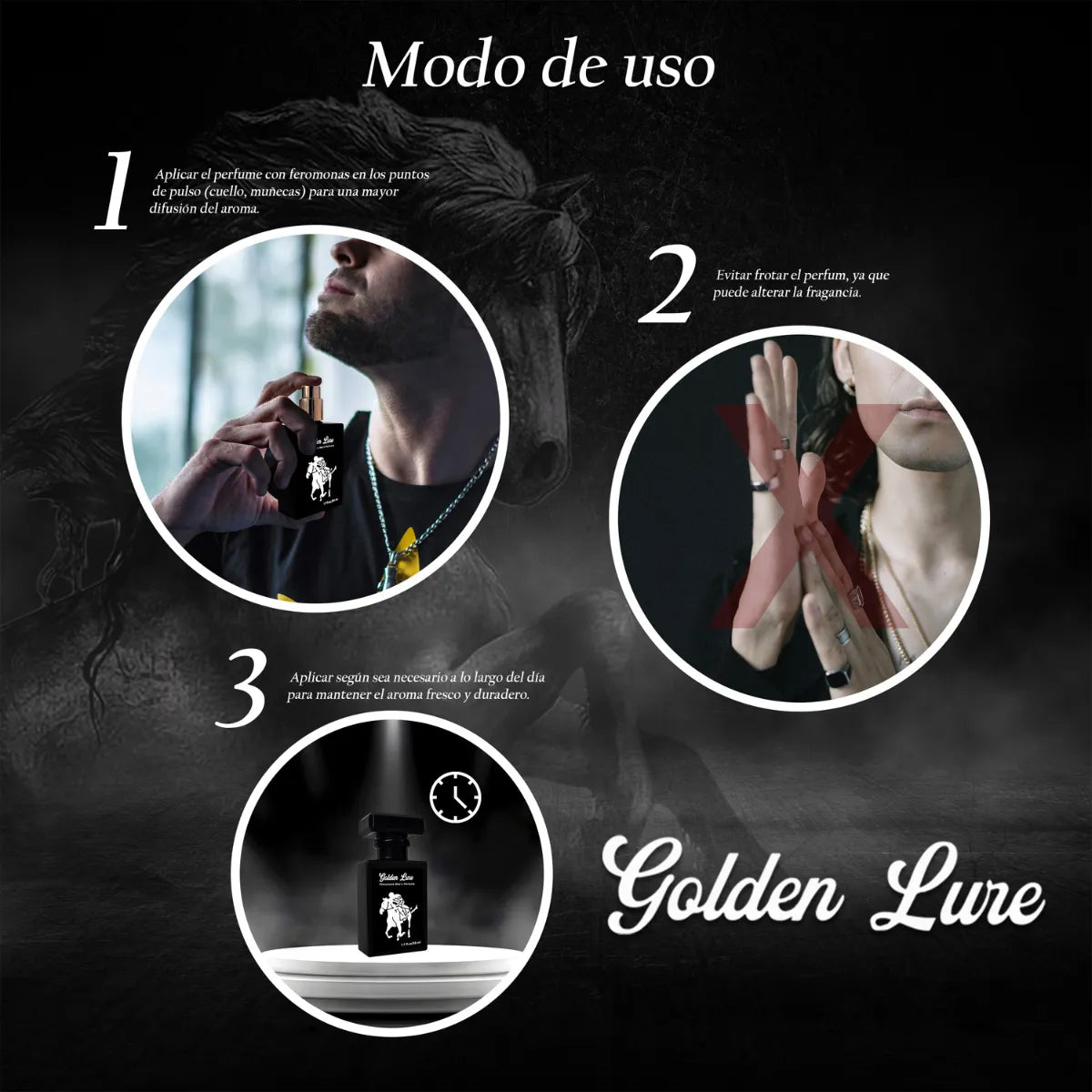 GOLDEN LURE – Perfume Masculino con Feromonas