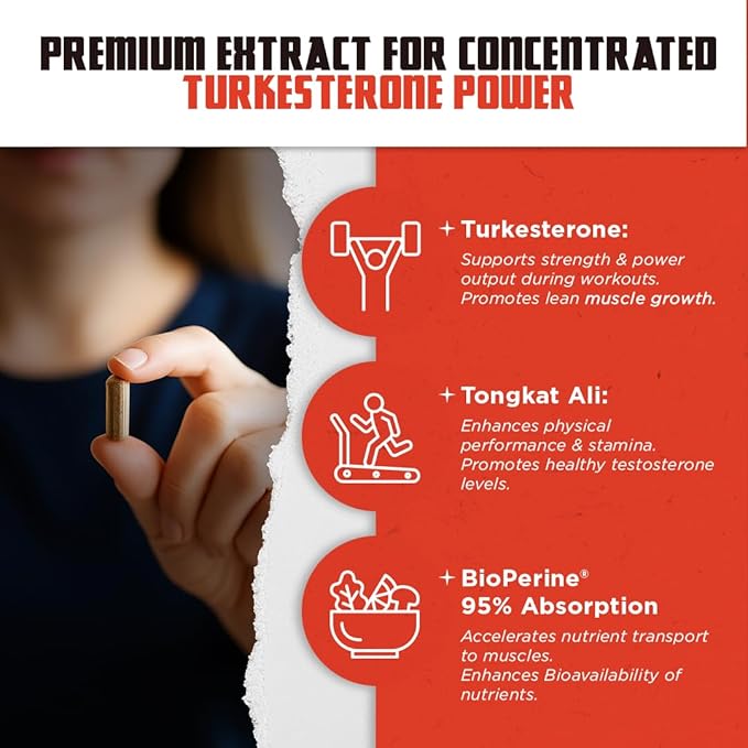 Turkesterone Old School Labs – Potencia, Fuerza y Rendimiento REAL